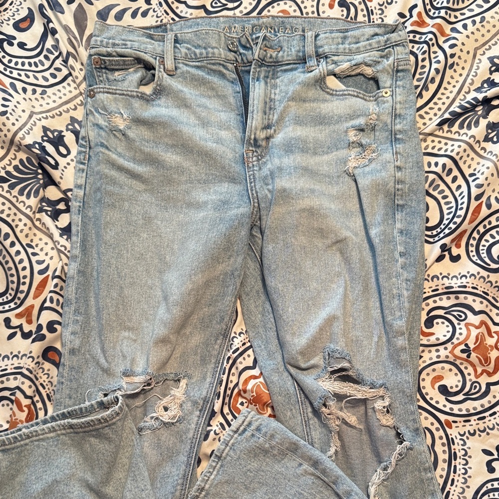 American eagle womens high rise ankle straight jeans